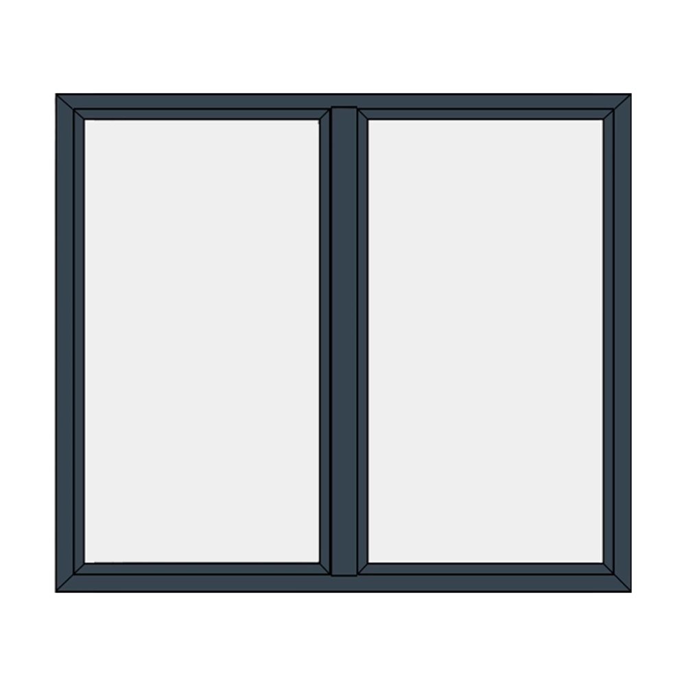 Fixed window – 2 horizontal panes
