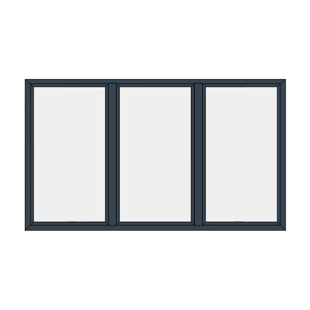 Fixed window – 3 horizontal panes