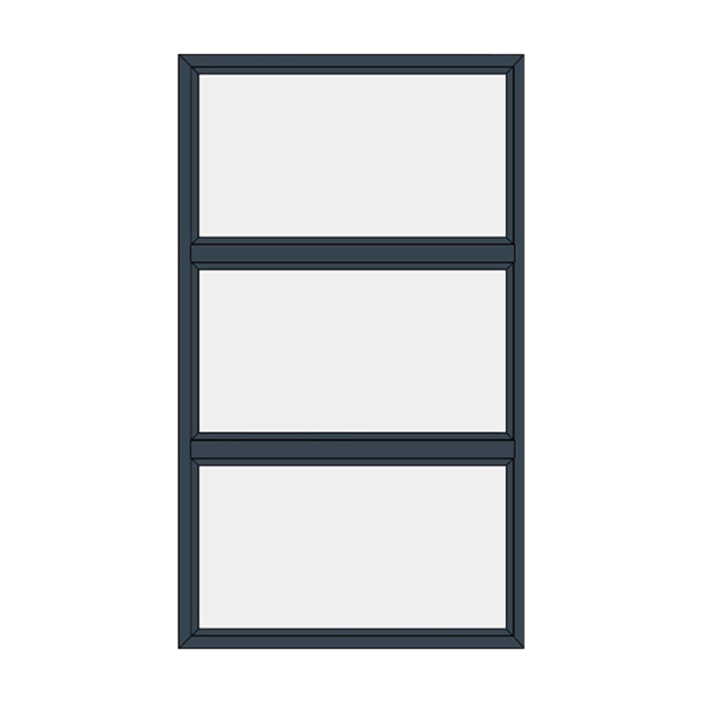 Fixed window – 3 vertical panes