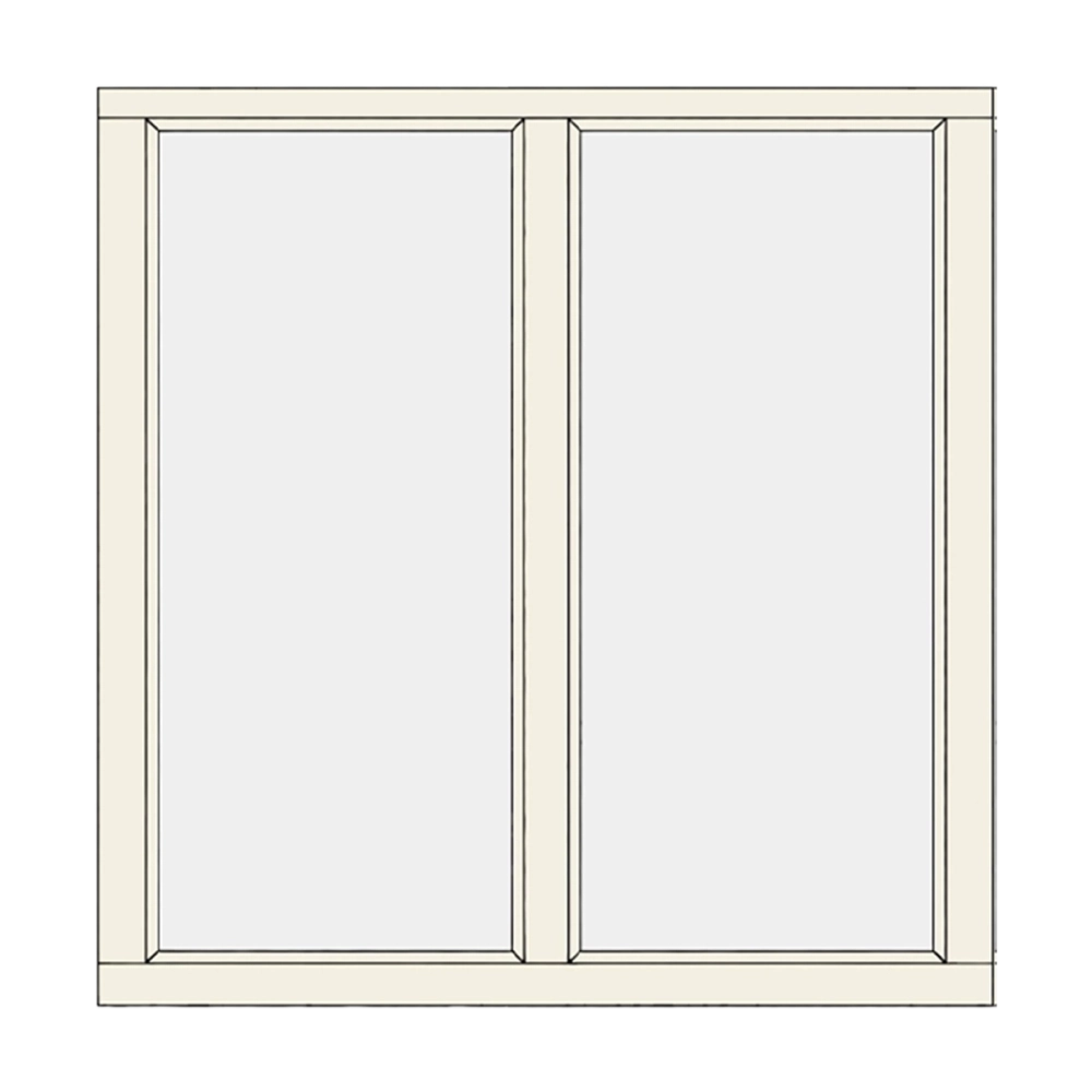 Fixed window – 2 horizontal panes
