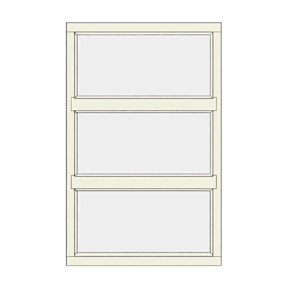 Fixed window – 3 vertical panes