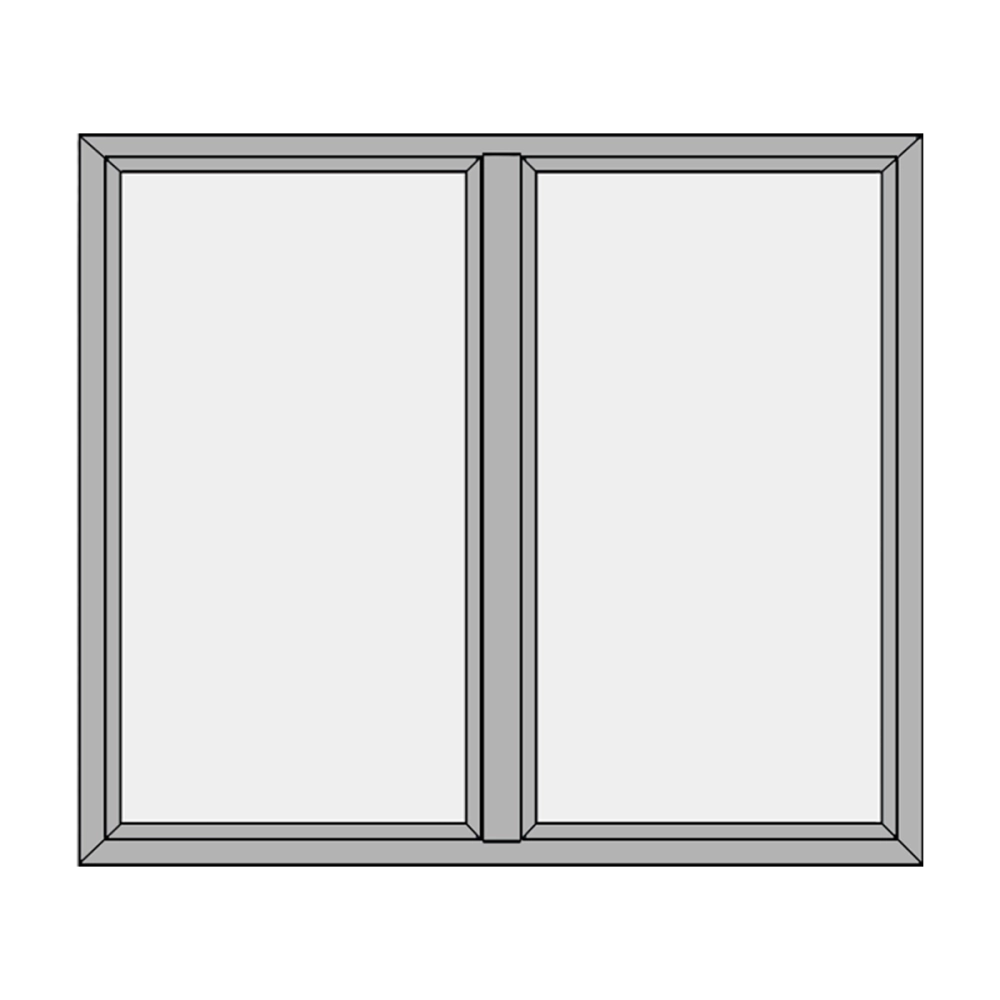Fixed window – 2 horizontal panes
