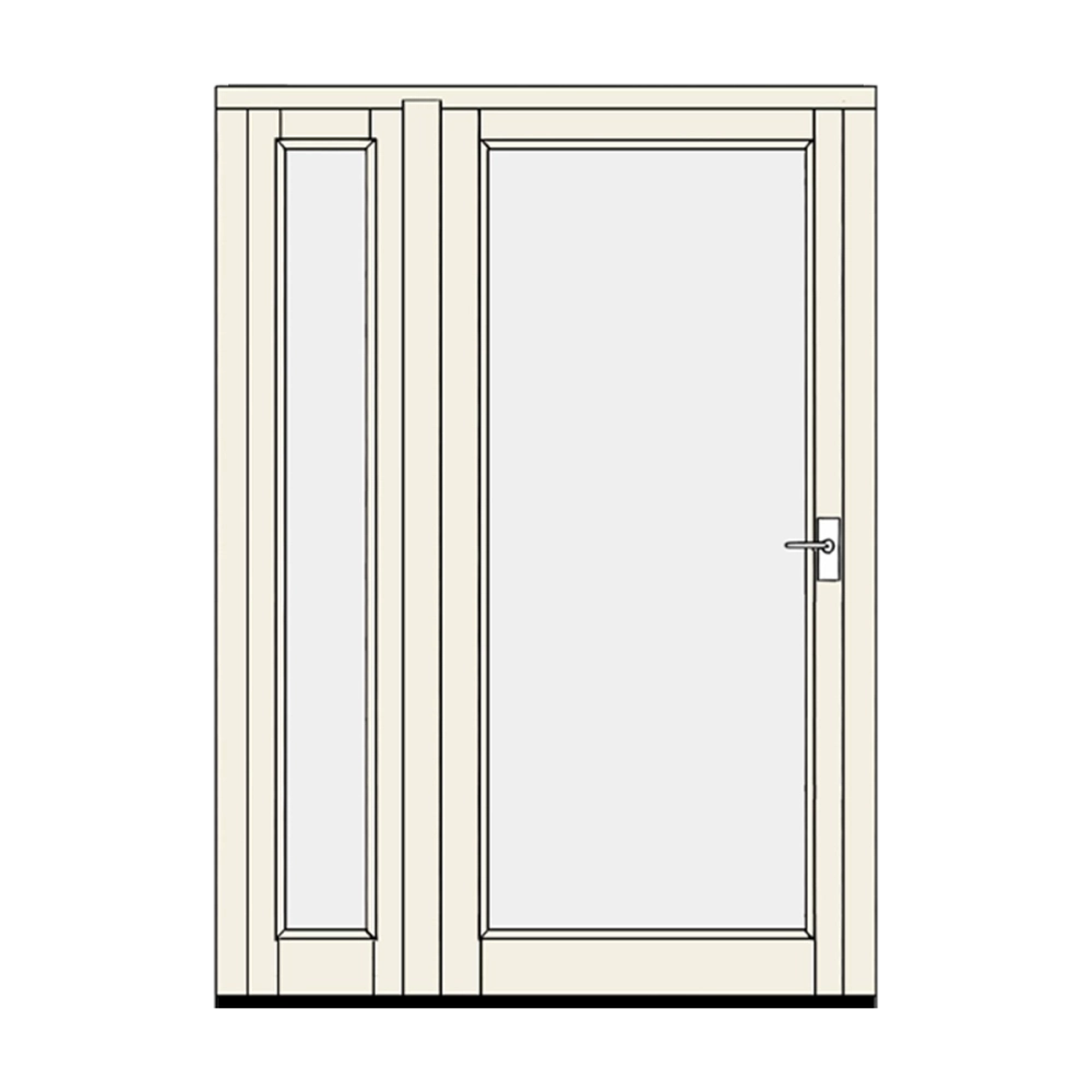 Patio door with sidelight