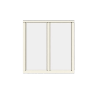 Fixed window - 2 pane horizontal